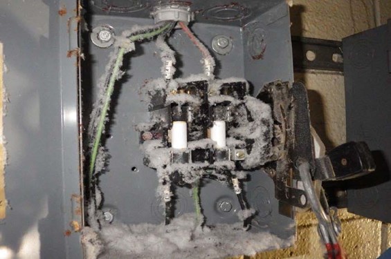 Figure 1.0 Square D Disconnect Switch Before Decontamination