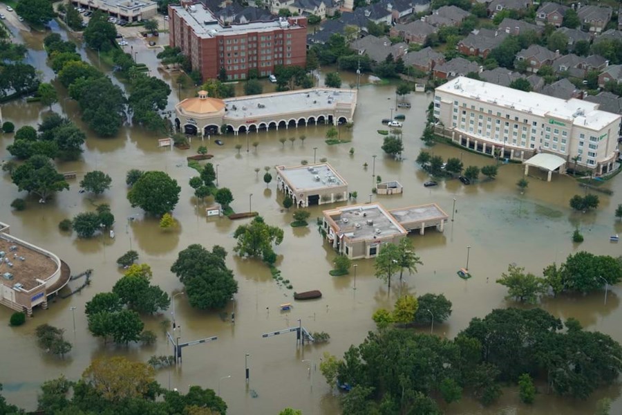 Flood Town.Hurricane.Harvey