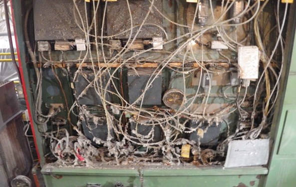 Figure 11.0 Backside Of Line R 4 Operator’S Station Before Decontamination