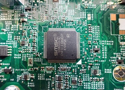 Dell Computer Circuit Board after decontamination (1)