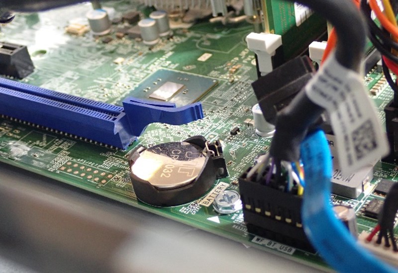 Dell Computer Circuit Board after decontamination